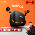 Zero® Wave Pro Wireless Earbuds | Bluetooth 5.3v Gaming Earbuds | 13mm Base Driver Earbuds | Quad Mic ENC Earbuds for Calling | Noise Cancelling Earbuds | Bluetooth Earbuds for iOS and Android | Best Earbuds for Men and Women. 