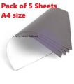 Pack of 5sheets - A4 size Magnetic Glossy Photo Paper 640 Grams Magnetic Printer Paper, Ink Jet Glossy Photo Paper A4 Soft Flexible magnet Sheet. 