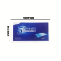 2Pcs/Bag 5D Teeth Whitening Strips Obvious Effects Teeth Whitener Strips Oral Hygiene Teeth Whitening Strips Oral Care Supplies. 