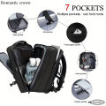 Romantic Crown Laptop Bag for Men & Women – All-Season Water-Resistant Polyester Expandable Anti-Theft Travel Backpack – 17.3 Inch 45L. 