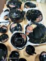 Marble Dinner Set 72 Pcs Gemya Black Square 8 Persons Serving Premium Quality Imported. 