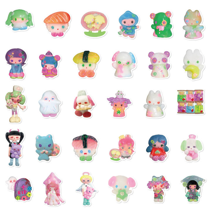 56%20Cute%20Cartoon%20Clay%20Avatar%20Stickers%20Phone%20Cases%20Hand%20Ledger%20Computer%20iPad%20Decoration%20Waterproof%20DIY%20Stickers%20-%20Image%202