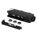 100X Optical Zoom Clip-on HD Microscope Camera Lens With light For. 