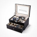 MyleCart Leather watch storage box 20 slots, new men's watch watch storage box, watch display box, black jewelry gift box best gift. 