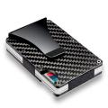 MA Men Card Holder Slim Carbon Fiber Credit Metal Wallet Money Clip. 
