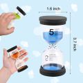 Hourglass Sand Timer Plastic Sand Clock, Purple Sand Watch Timer for Kids Hourglass Sand Timer Sand Clock Scale Child. 