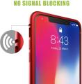 Iphone x Magnetic Adsorption Case Metal Frame Tempered Glass Back with Built-in Magnet Cover. 