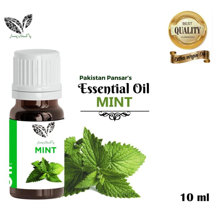 Mint Essential Oil - 10 ml – Pakistan Pansar Mint Essential Oil 100% Pure & Natural – Undiluted
