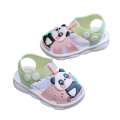 Girls' Spring/Summer Anti Kick Cute Baby 0-3 Year Old Indoor and Outdoor Walking Shoes Soft Thick Sole Baotou Sandals. 