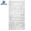 4PCS Universal BGA Stencil for MTK MSM Samsung Huawei Xiaomi iPad CPU RAM PM IC Reball Pin Direct Heat Template in Pakistan. 