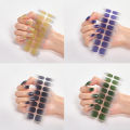 Semi Cured Wraps Fast Gel Nail Sticker Solid Nail Gel Wraps Adhesive Full Cover Gel Nail Decal UV Lamp Cured Manicure Decoration Hudduo. 