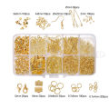 Metal Charms Clasps Hook Earring Needle for DIY Accessories Jewelry Making. 