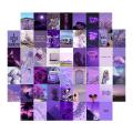purple theme aesthetic photo card of your choice 21 Cards 4x6 inches. 