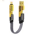 Ethereon Mobile Phone Charger Cable 65w Pd Fast Charging 4-in-1 Cable for Cellphone Tablet 25/100/150/200cm Lengths Usb Type-c 8pin Portable Braided Data Cord 4-in-1 Charging Cable. 