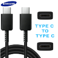 SAMSUNG_ Type C to Type C fast Charging Cable 25W Original / Type C to Type C Cable / Samsung PD Charging Cable Box Pack. 