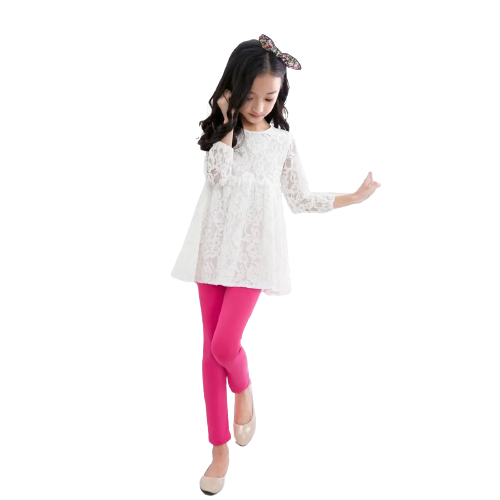 Beautiful extra stretchable Pink baby girls tights