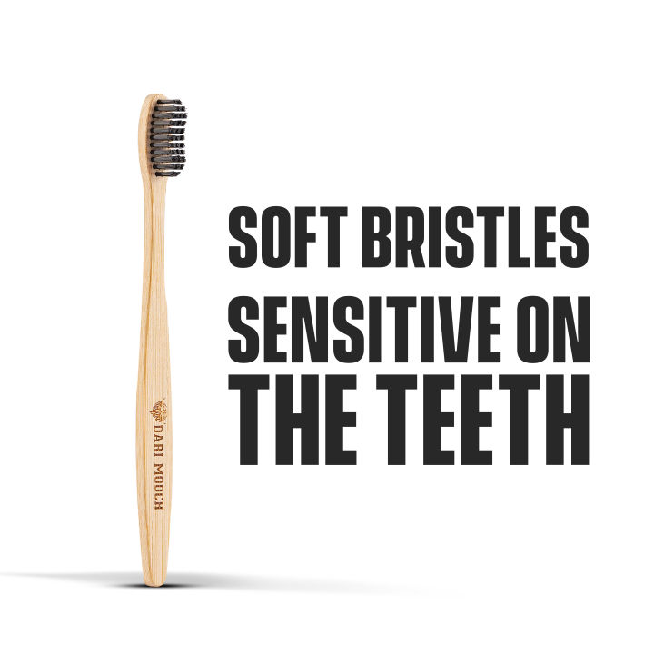 Dari Mooch - Bamboo Toothbrush Kills Bacteria Whitens teeth Premium Quality
