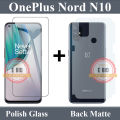 OnePlus Nord N10 Polish Glass Screen Protector + Back Protector Soft Skin Sheet Matte Style For OnePlus Nord N10. 