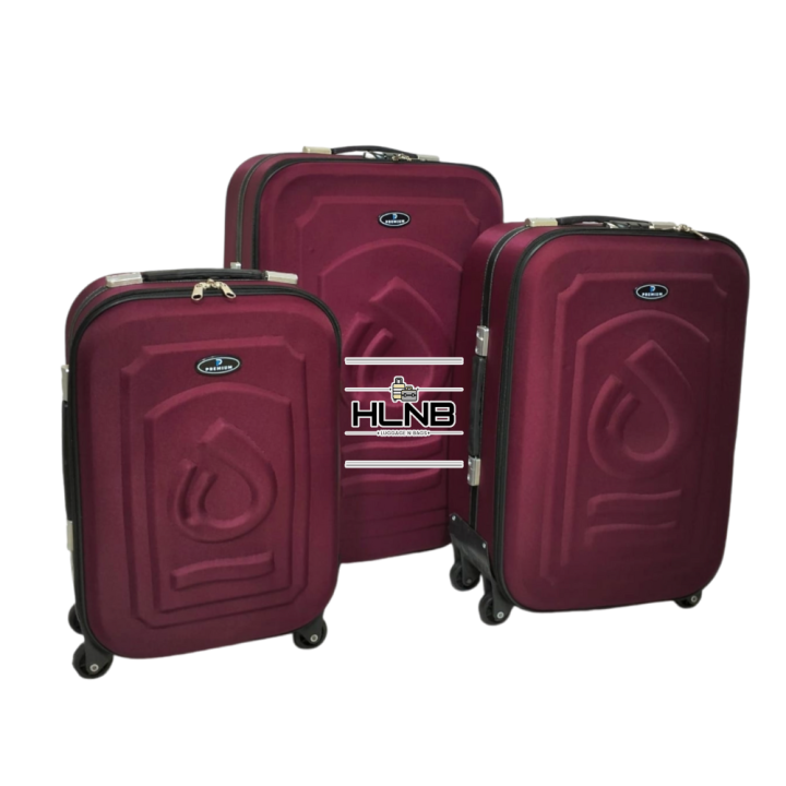 Simple Travel Suitcase Set - Pack of 3 (Without Trolley, Simple Wheels)