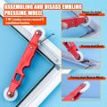Durable Stainless Steel Rubber Rolling Wheel Tools Hand Tool Rubber Disassembling Tool Household Gauge Pressing Wheel Household. 