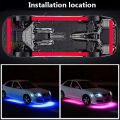 Car Underglow Neon Light Flexible LED Strip Underbody Remote/APP Control RGB Dream Color Auto Decorative Ambient Atmosphere Lamp. 