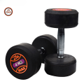 Rubber Coated Dumbbell – Anti-Slip Chrome Knurled Handle Cast Iron Weight for Home Gym & Strength Training | 1kg to 15kg | Floor-Friendly Rubber Finish | Men & Women (Single / Pair). 