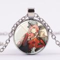Funny Darling In The Franxx Necklace Zero Two Cartoon Figure Glass Pendant Handmade Girls Cosplay Necklaces. 