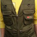 Men's Fishing Vest with Multi-Pocket Zip for Photography / Hunting / Travel Outdoor Sport - Green Army, XXXL. 