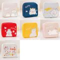 Cute Girls Tampon Cartoon Sundries Bear Coin Pouch Makeup Bag Sanitary Pad Storage Bag Jewelry Organizer. 