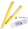Mini Hair Straightener Travel Mini Hair Flat Iron Ceramic Plate Hair Straightener Girls Favourite. 