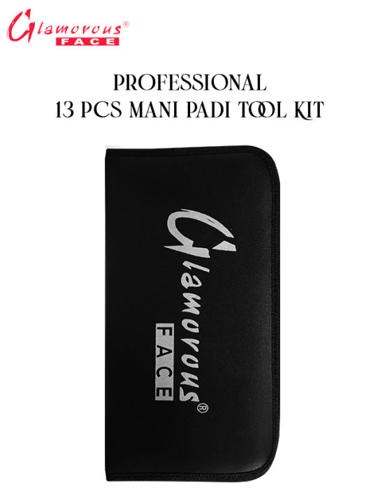 Glamorous%20Face%2013%20Pieces%20Professional%20Mani%20Pedi%20Tool%20Kit,%20Manicure%20Set%20Nail%20Clippers%20Kit%20Stainless%20Steel%20Pedicure%20Tools%20Professional%20Grooming%20Kits%20Nail%20Care%20Tools%20for%20Travel%20or%20Home.%20-%20Image%204