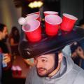 Inflatable Tricorne Coaster 6 Hole Inflatable Hat Floating Cup Holder Swimming Pool Party Supplies Ping Pong. 