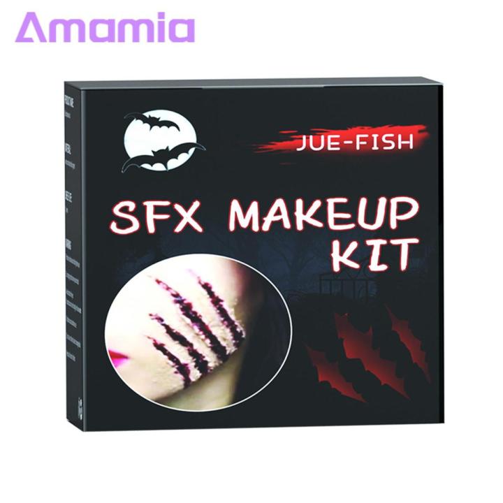 Amamia Body Scar Wax Blood Gel Halloween Face Body Paint Wound Makeup Kit