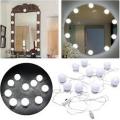 Large Vanity Mirror with Lights, Hollywood Lighted Makeup Mirror with 15 Dimmable LED Bulbs for Dressing Room & Bedroom, Tabletop or Wall-Mounted, Slim Metal Frame Design. 