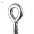 Heavy Duty Welded Eye Bolts Long Thread Marine Stainless Steel Hardware M10. 
