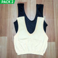 Pack of 2 Soft Cotton Stretchable Half Camisoles for Girls – Ages 8-12 Years. 