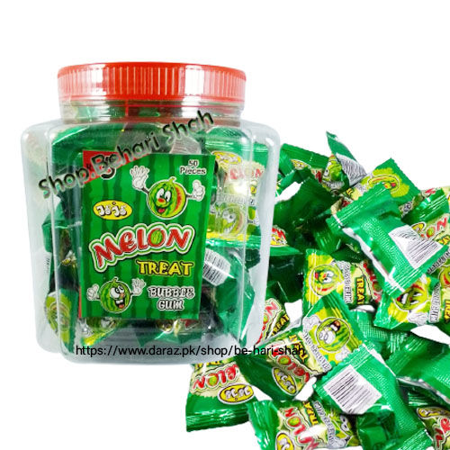 water Melon Treat Bubble Gum (1 Jar in 50pcs)