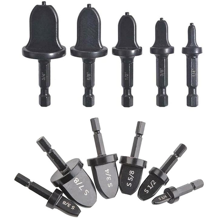 Hex Handle Air Conditioner Copper Pipe Swag Tool, Swag Tool Drill Bit Set Tube Flaring Tool Expander Repairing Set