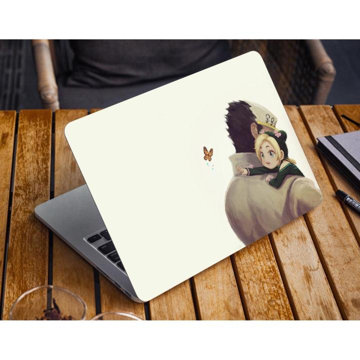 Anime, Jojo's Adventure, Jolyne Cujoh, Jotaro Kujo Laptop Skin Vinyl Sticker Decal, 12 13 13.3 14 15 15.4 15.6 inch Laptop Skin Sticker Cover Art Decal Protector Fits All Laptops