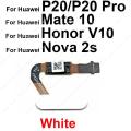 Home Button Fingerprint Sensor For Huawei P20 P20 Pro Mate 10 Nova 2S Return Key Touch Scanner Flex Cable For Honor View V10. 