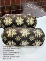 *Velvet Jacquard* Round/GOLL Pillow Covers Pack of 2pcs | Vibrant Design & Colors | Round/Cylindrical Uniface Design | Home Sofa/Bed Pillow Covers - pillow - Pillow covers | Available at Fanza. 