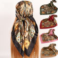 Retro Neckerchief Smooth Square Smooth Retro Neckerchief Scarf. 