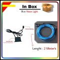 Car Dashboard Neon Lights  EL Wire Strip 2 Meters. 