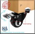 Heavy Duty Caster Wheels Set, Pack of 4 pcs with 360 Degree Rotating Furniture Moving Tool Kit, Ideal for Moving Trolleys, Cabinets, Sofa, Bed and Desk.. 