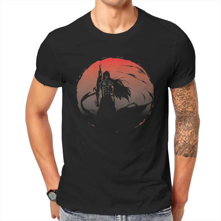 Final Getsuga Tenshou ZOMBIEPOWDER BLEACH Men's T Shirts Anime Japanese Kanji Word Tees Short Sleeve T-Shirts Cotton 6XL Tops