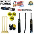 Professional Tape Ball Cricket Full Kit Markhor Bat+ Gloves+ Pressure Balls+ Wicket Set Cricket kit. 