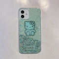 Phone Case Samsung Galaxy S22 Shiny Ring Back Cover Glitter Soft Transparent Hello Kitty Cases for Samsung S22 Back Cover Stars Moon Girls. 