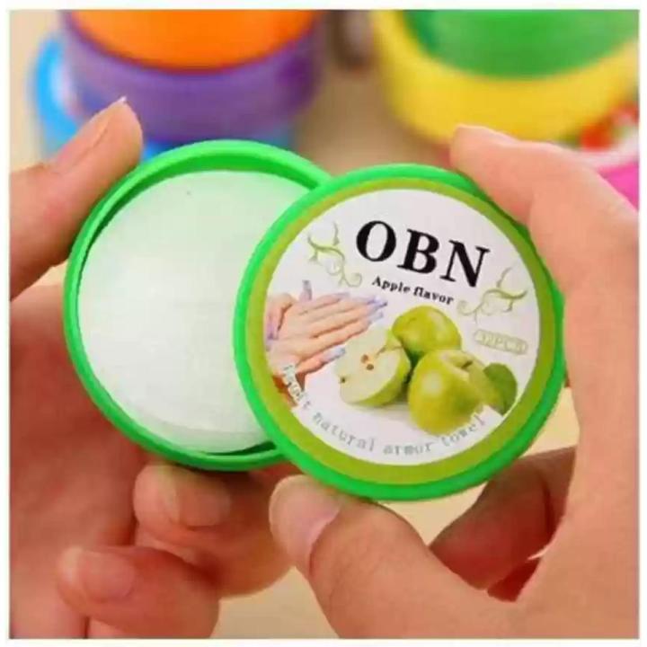 OBN Nail Polish Remover Wipes 32 per Packet