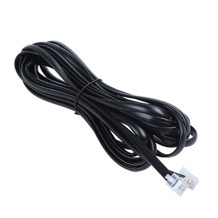 30FT%20Landline%20Telephone%20Set%20Extension%20Cord%20Cable,%20Landline%20Phone%20Line%20Wire%20with%20RJ11%206P4C%20Plugs,%20Includes%20Cable%20Clips%20-%20Black/Gree%20-%20Image%203