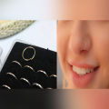 Nose Pin Girls Small Simple Round Shape Sterling Silver Nose Stud 1 Pcs. 